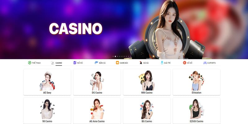 Thế giới game casino trực tuyến siêu hot tại Bongbet