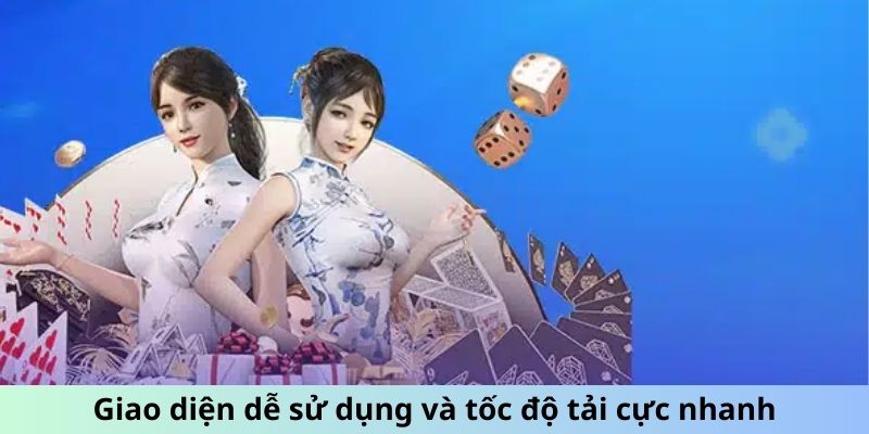 Giao diện dễ sử dụng và tốc độ tải cực nhanh